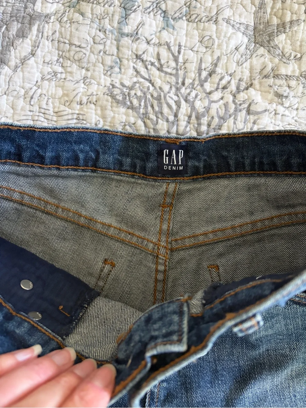 GAP Dark Blue Denim Cutoff Shorts